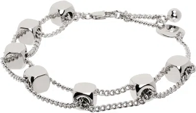 Lemaire Silver Abacus Bracelet In Metallic