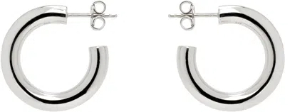 Lemaire Silver Classic Hoops S Earrings In Metallic