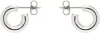 Lemaire Silver Classic Hoops Xs Earrings In Bk927 Silver