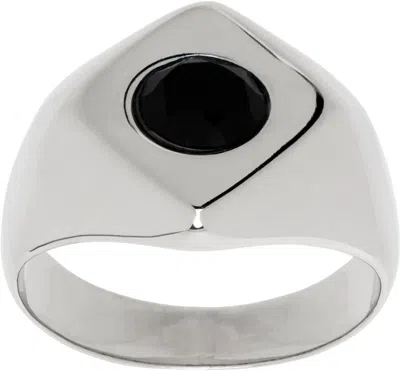 Lemaire Silver Large Troubadour Ring In Bk927 Silver