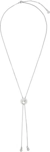 Lemaire Silver Rattle Bolo Tie Necklace In Bk927 Silver