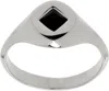 Lemaire Silver Thin Troubadour Ring In Bk927 Silver