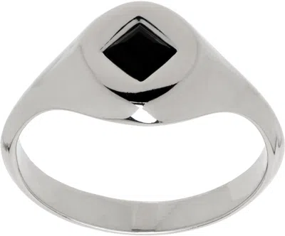 Lemaire Silver Thin Troubadour Ring In Bk927 Silver