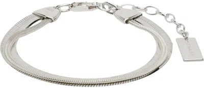 Lemaire Silver Water Snake Bracelet In Bk927 Silver