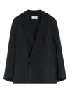 Lemaire Single-breasted Blazer In Black