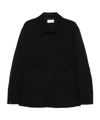 Lemaire Single-breasted Casual Jacket In Black