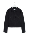 Lemaire Single-breasted Jacket In Black