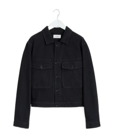 Lemaire Single-breasted Jacket In Black