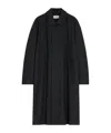 Lemaire Single-breasted Overcoat In Black
