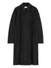 Lemaire Single-breasted Overcoat In Gray