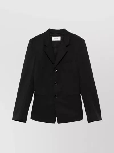 LEMAIRE SINGLE-BREASTED TAILORED JACKET FRONT POCKETS