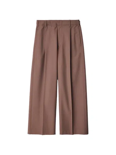 Lemaire Klassische Hose Aus Tropischem Wollgemisch In Burgundy