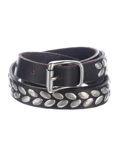 Pre-owned Lemaire Skinny Leather Belt In Brown