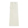 Lemaire Maxi Buttoned Wrap Skirt In Beige