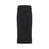 Lemaire Tie-around Ribbed Midi Skirt In Black