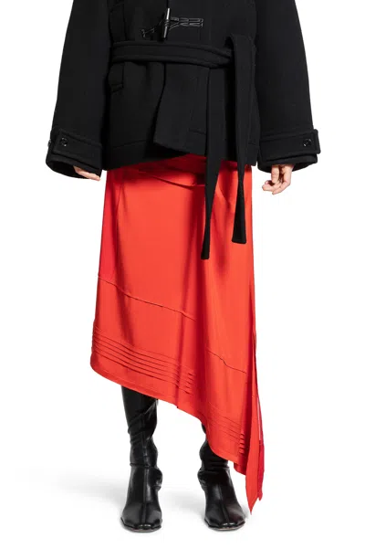 Lemaire Skirt With Pleats In Red