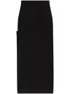 Lemaire High-waisted Skirt In Black  