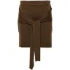 Lemaire Trompe L'ail Wool-blend Miniskirt