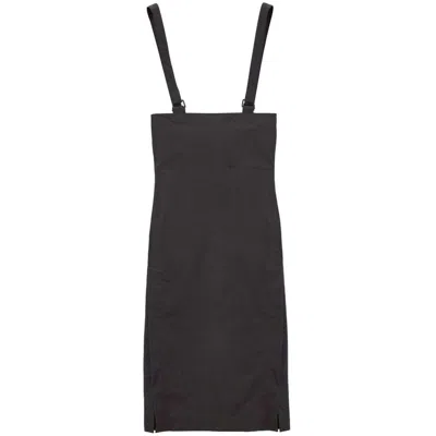 Lemaire High-waisted Midi Strapped Skirt In Brown
