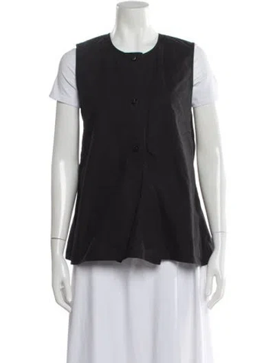 Pre-owned Lemaire Sleeveless Button-up Top In Gray