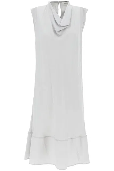 Lemaire Sleeveless Flared Dress In Grey