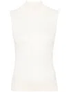 Lemaire Mock-neck Sleeveless Knitted Top