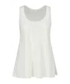Lemaire Flared Tank Top In White