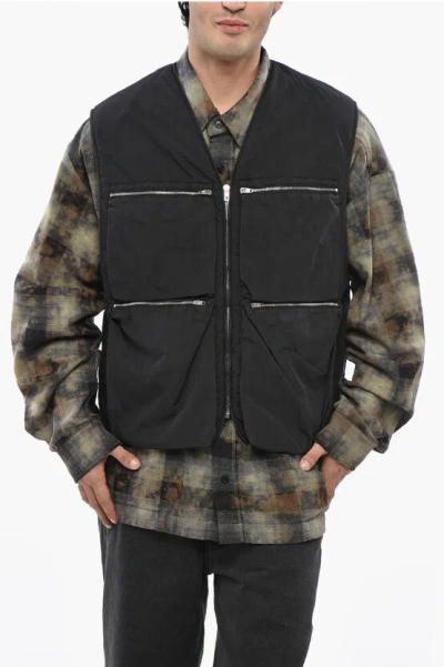 Lemaire Sleeveless Utility Jacket In Black