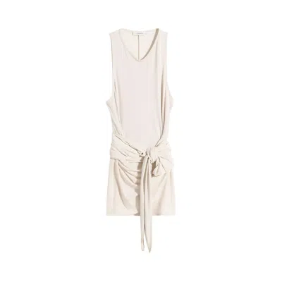 Pre-owned Lemaire Sleeveless Wrap Top 'cream' | Women's Size M In White
