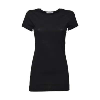 Lemaire Slim-fit Long Black Cotton Jersey T-shirt