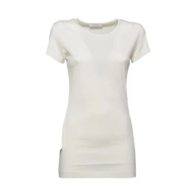 Lemaire Slim-fit Long White Cotton Jersey T-shirt