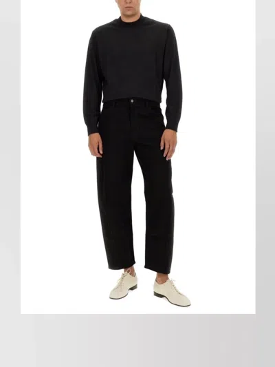 Lemaire Slim Fit Wool Jersey Sweater In White