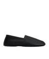 Lemaire Slip-on Square-toe Loafers In Black