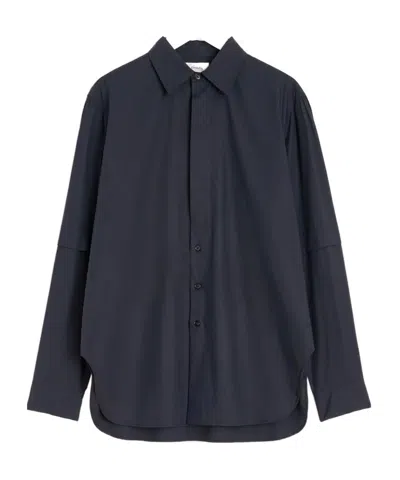 Lemaire Slit Shirt In Black