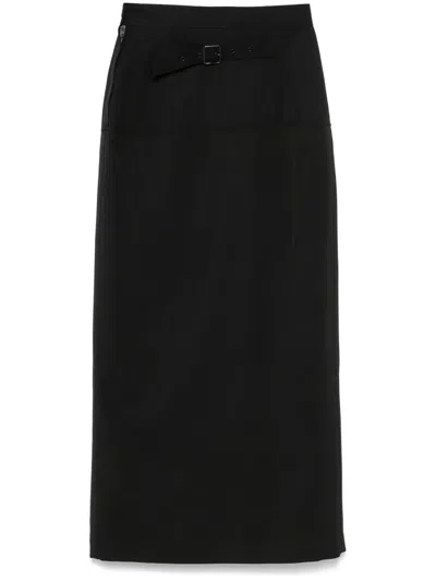 LEMAIRE LEMAIRE SLITED MIDI SKIRT