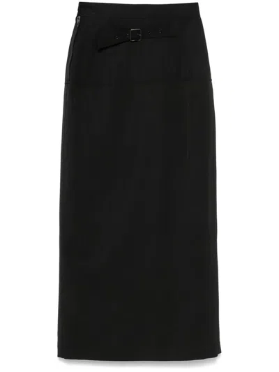 LEMAIRE LEMAIRE SLITED MIDI SKIRT
