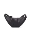 Lemaire Croissant Small Leather Shoulder Bag In Brown