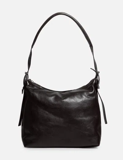 Lemaire Small Belted Hobo Bag In Brown/褐色/브라운/ブラウン