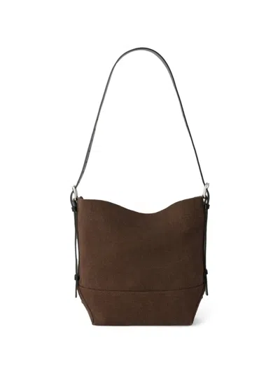 Lemaire Small Belted Tote Bag Woman Beige