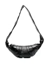 Lemaire Small Coated Croissant Bag Black