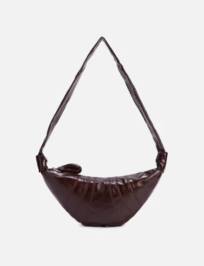 Lemaire Small Croissant Bag In Brown