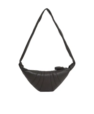 Lemaire Small Croissant Bag In Black
