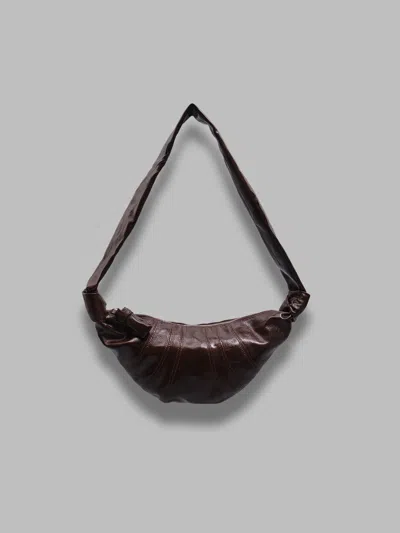 Lemaire Small Croissant Bag In Brown