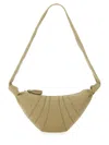 Lemaire Taupe Small Croissant Bag In Brown