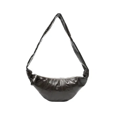 Pre-owned Lemaire Small Croissant Bag 'dark Tobacco' | Black | Women's Size Onesize