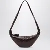 Lemaire Small Croissant Bag In Brown Coated Cotton Women In Brown