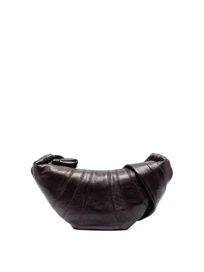 Lemaire Small Croissant Bag In Marrón