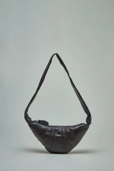 Lemaire Small Croissant Bag Soft Nappa Leather In Brown