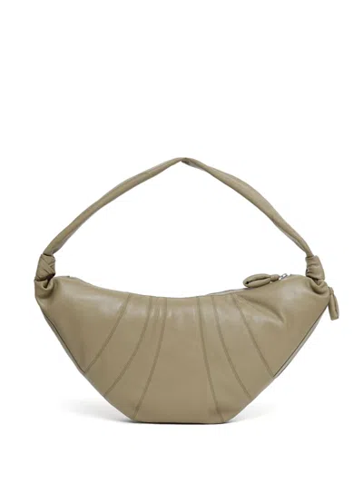 Lemaire Small Croissant Shoulder Bag In Brown