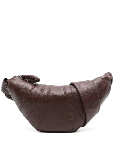 Lemaire Small Croissant Shoulder Bag In Brown